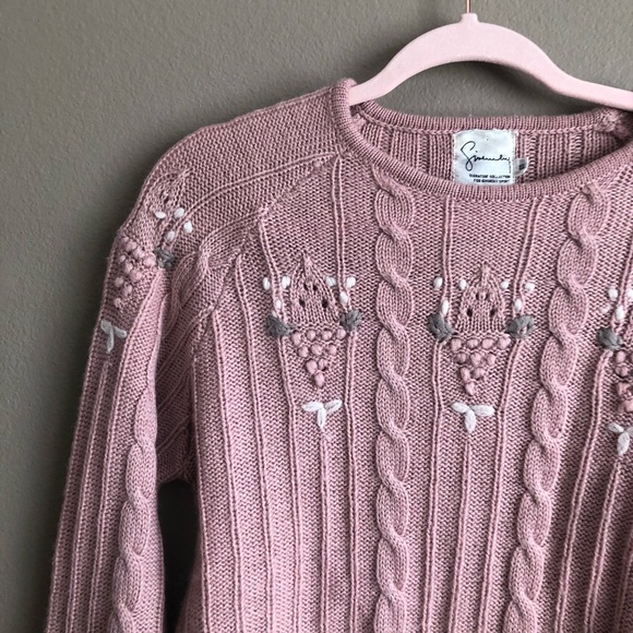 Vintage givenchy knit sweater rose pink - Picture 2 of 5